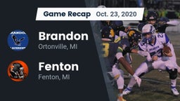 Recap: Brandon  vs. Fenton  2020