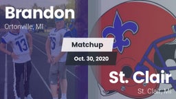Matchup: Brandon vs. St. Clair  2020