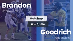 Matchup: Brandon vs. Goodrich  2020