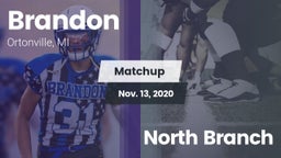 Matchup: Brandon vs. North Branch 2020
