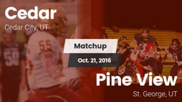 Matchup: Cedar City vs. Pine View  2016