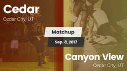 Matchup: Cedar City vs. Canyon View  2017