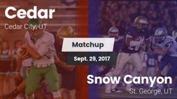 Matchup: Cedar City vs. Snow Canyon  2017