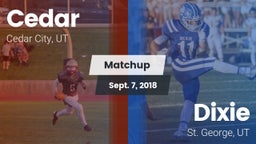 Matchup: Cedar City vs. Dixie  2018