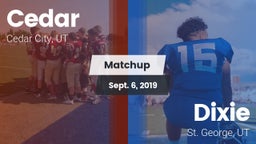 Matchup: Cedar City vs. Dixie  2019