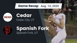Recap: Cedar  vs. Spanish Fork  2020