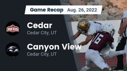 Recap: Cedar  vs. Canyon View  2022