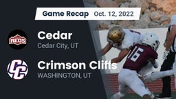 Recap: Cedar  vs. Crimson Cliffs  2022