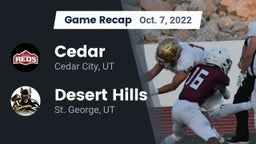 Recap: Cedar  vs. Desert Hills  2022