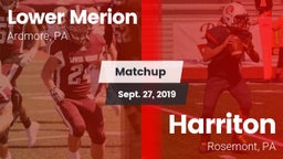 Matchup: Lower Merion vs. Harriton  2019