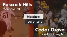 Matchup: Pascack Hills vs. Cedar Grove  2016