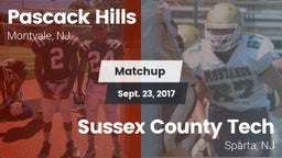 Matchup: Pascack Hills vs. Sussex County Tech  2017