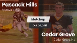Matchup: Pascack Hills vs. Cedar Grove  2017