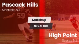 Matchup: Pascack Hills vs. High Point  2017