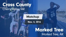 Matchup: Cross County vs. Marked Tree  2016