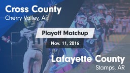 Matchup: Cross County vs. Lafayette County  2016