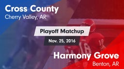 Matchup: Cross County vs. Harmony Grove  2016