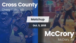 Matchup: Cross County vs. McCrory  2018