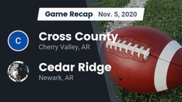 Recap: Cross County  vs. Cedar Ridge  2020