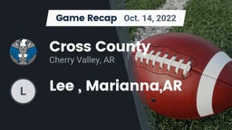 Recap: Cross County  vs. Lee , Marianna,AR 2022