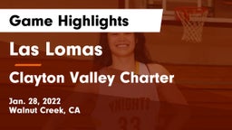 Las Lomas  vs Clayton Valley Charter  Game Highlights - Jan. 28, 2022