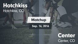 Matchup: Hotchkiss vs. Center  2016