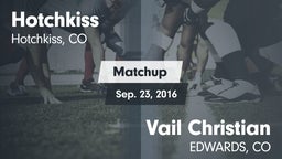 Matchup: Hotchkiss vs. Vail Christian 2016