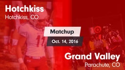 Matchup: Hotchkiss vs. Grand Valley  2016