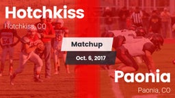 Matchup: Hotchkiss vs. Paonia  2017