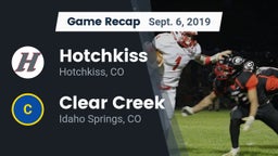 Recap: Hotchkiss  vs. Clear Creek  2019