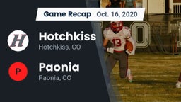 Recap: Hotchkiss  vs. Paonia  2020