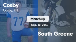 Matchup: Cosby vs. South Greene  2016