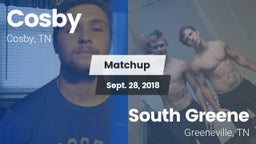 Matchup: Cosby vs. South Greene  2018