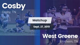 Matchup: Cosby vs. West Greene  2019