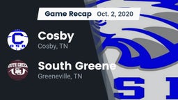 Recap: Cosby  vs. South Greene  2020
