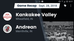 Recap: Kankakee Valley  vs. Andrean  2018