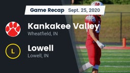 Recap: Kankakee Valley  vs. Lowell  2020
