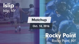 Matchup: Islip vs. Rocky Point  2016