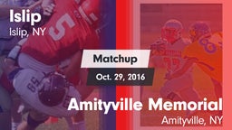 Matchup: Islip vs. Amityville Memorial  2016