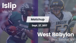 Matchup: Islip vs. West Babylon  2017