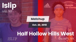 Matchup: Islip vs. Half Hollow Hills West  2018