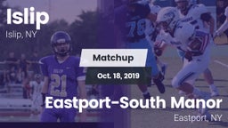 Matchup: Islip vs. Eastport-South Manor  2019