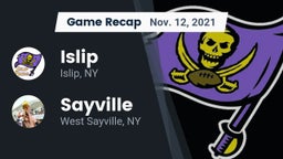 Recap: Islip  vs. Sayville  2021