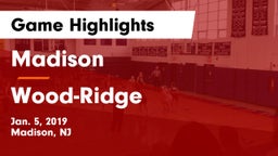 Madison  vs Wood-Ridge  Game Highlights - Jan. 5, 2019