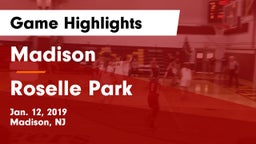 Madison  vs Roselle Park  Game Highlights - Jan. 12, 2019