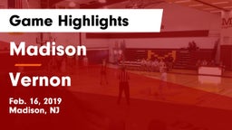 Madison  vs Vernon  Game Highlights - Feb. 16, 2019