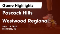Pascack Hills  vs Westwood Regional  Game Highlights - Sept. 20, 2022