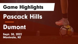 Pascack Hills  vs Dumont  Game Highlights - Sept. 30, 2022