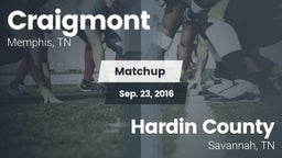 Matchup: Craigmont vs. Hardin County  2016