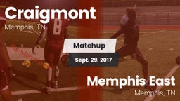 Matchup: Craigmont vs. Memphis East  2017
